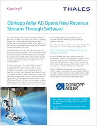 Thales helps DürKopp Adler AG Open New Revenue Streams through Software