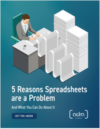 5 Reasons Spreadsheets are a Problem