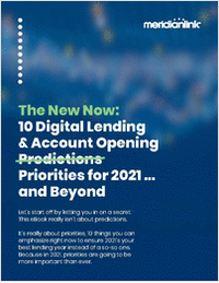 The New Now: Digital Lending & Account Opening Priorities