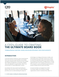 A CFO's Guide To Crafting The Ultimate Board Book