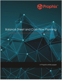 Balance Sheet and Cash Flow Planning