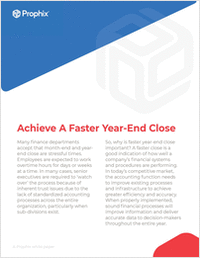 Achieve A Faster Year-End Close