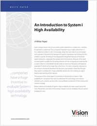 High Availability on IBM System i (AS/400) - An Introduction