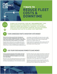 7 Ways to Reduce Fleet Costs & Downtime