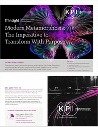 Modern Metamorphosis: The Imperative to Transform With Purpose