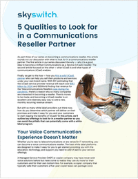 5 Qualities to Look for in a Communications Reseller Partner