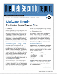 Web Security Report: The Attack of Blended Spyware Crime