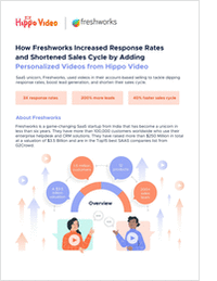 How Freshworks Increased Response Rates and Shortened Sales Cycle by Adding Personalized Videos from Hippo Video