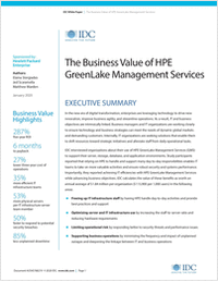 The Business Value of HPE GreenLake Management Services