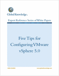 Five Tips for Configuring VMware vSphere 5.0