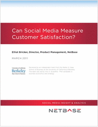 Can Social Media Measure Customer Satisfaction?