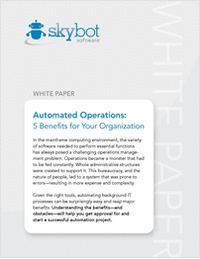 Automated Operations: 5 Benefits for Your Organization