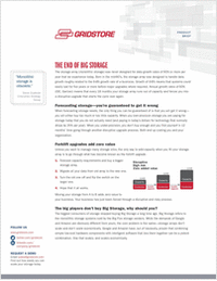 The End of Big Storage