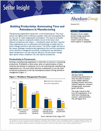 Building Productivity: Automating Time and Attendance in Manufacturing