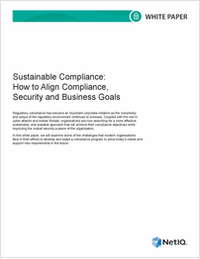 Sustainable Compliance: How to Align Compliance, Security and Business Goals