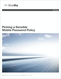 Picking a Sensible Mobile Password Policy for Your Employees