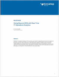 Go Beyond APM with Real-Time IT Operations Analytics