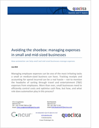 Avoiding the Shoebox: Managing Expenses in Small and Mid-Sized Businesses