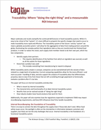 Traceability: Where 'Doing the Right Thing' and ROI Intersect