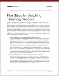 5 Steps to Switching Phone System Vendors