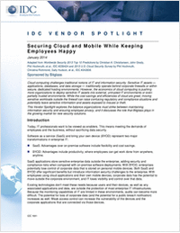 IDC Mobile and Cloud Security Report