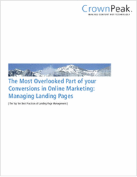 The Most Overlooked Part of your Conversions in Online Marketing: Managing Landing Pages