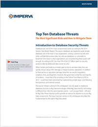 Top 10 Database Threats