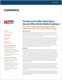 The Keys to the Office: Metro Bank Secures Office 365 for Mobile Employees