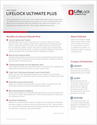 LifeLock Protection Levels Fact Sheet