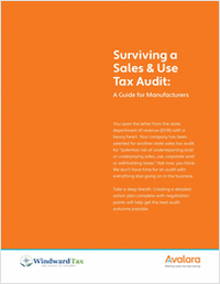 Surviving a Sales & Use Tax Audit: A Guide for Manufacturers