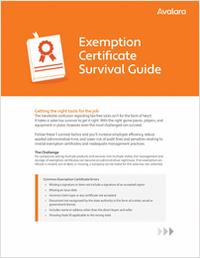 Exemption Certificate Survival Guide