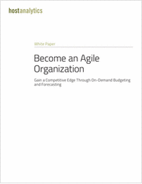 Become an Agile Organization, Starting with the Finance Department