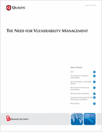 The Need for Vulnerability Management