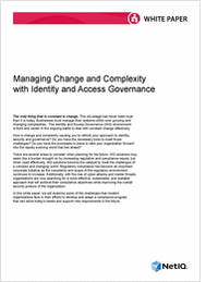 Managing Change and Complexity with Identity and Access Governance