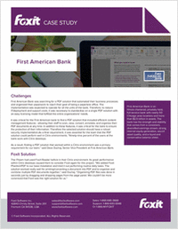 Foxit Case Study: First American Bank