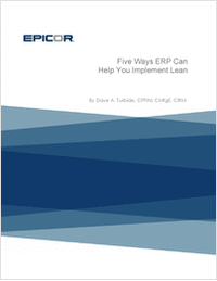 Five Ways ERP Can Help You Implement Lean