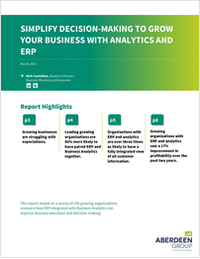 Simplify Decision-Making to Grow Your Business with Analytics and ERP