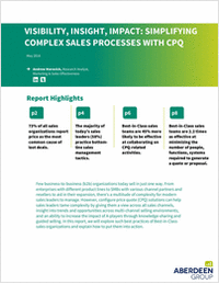 Aberdeen Report: Here's How Best-In-Class Organizations are Simplifying Complex Sales Processes