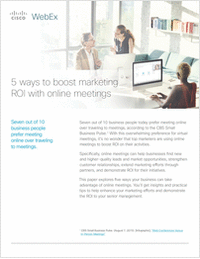 5 Ways to Boost Marketing ROI with Online Meetings