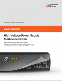 High Voltage Power Supply Module Selection: Key Questions to Address When Choosing the Ideal High Voltage Module