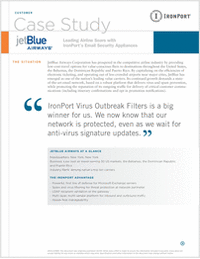 Leading Airline Soars with IronPort's Email Security Appliances – JetBlue Case Study