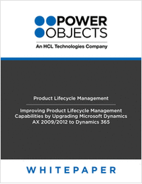 Improving Product Lifecycle Management Capabilities - Upgrading Microsoft Dynamics AX 2009/2012 to Dynamics 365