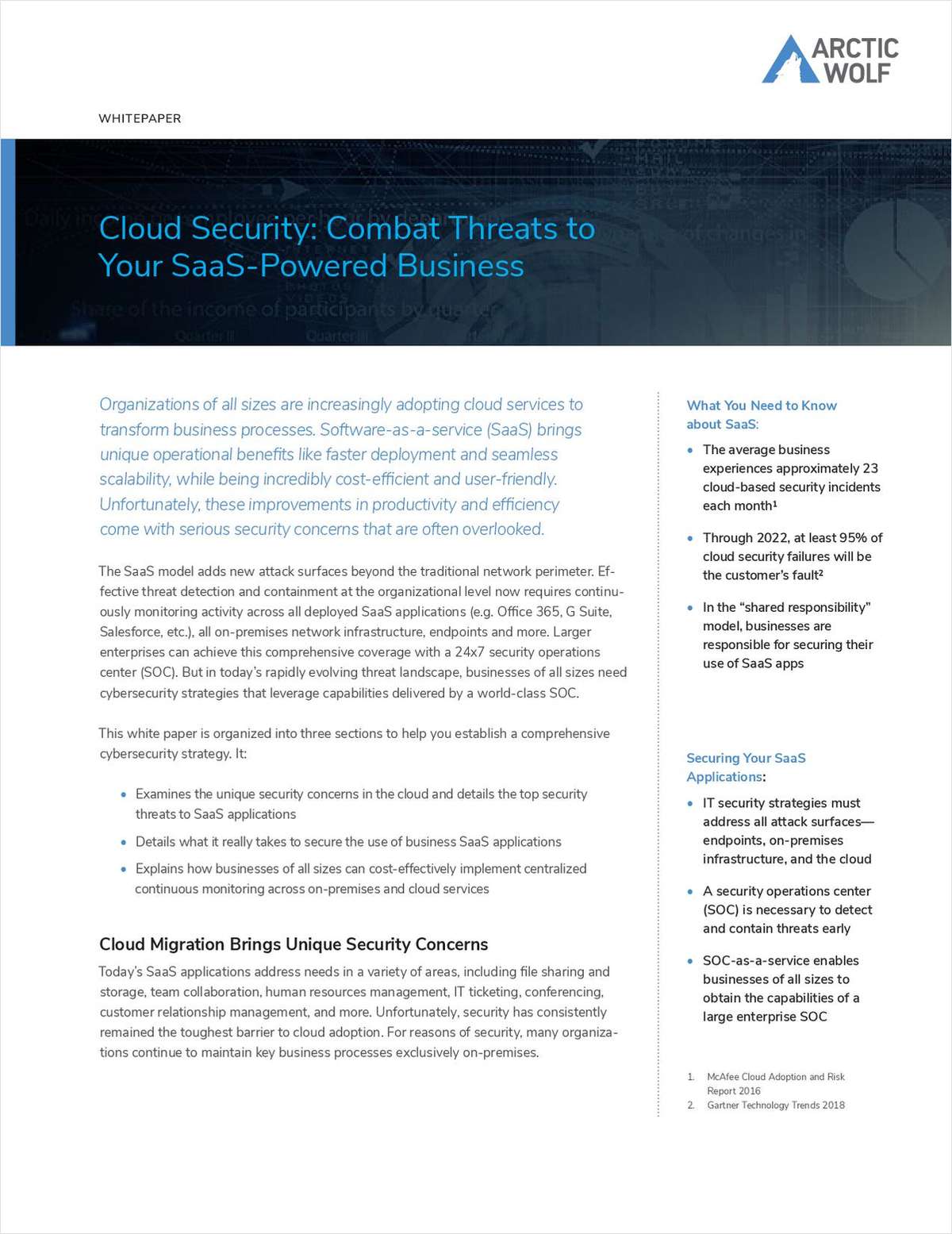 Cloud Security: Combat Threats to Your SaaS-Powered Business