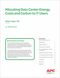 Allocating Data Center Energy Costs and Carbon to IT Users