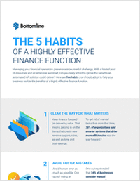 The 5 Habits of a Highly Effective Finance Function