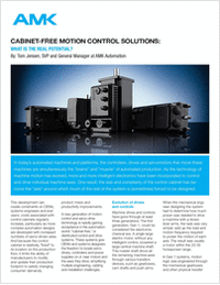 Cabinet-Free Motion Control Solutions: What Is The Real Potential?