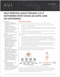 Self-Service, Multi-Tenant, L2-L7 Networks