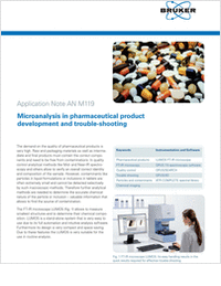 Microanalysis in Pharmaceutical Product Development and Trouble Shooting using FTIR Microscopy