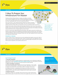 5 Ways to Prepare Your Infrastructure For Disaster