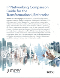 IP Networking Comparison Guide: Juniper vs. Cisco vs. Extreme vs. Arista vs. HP